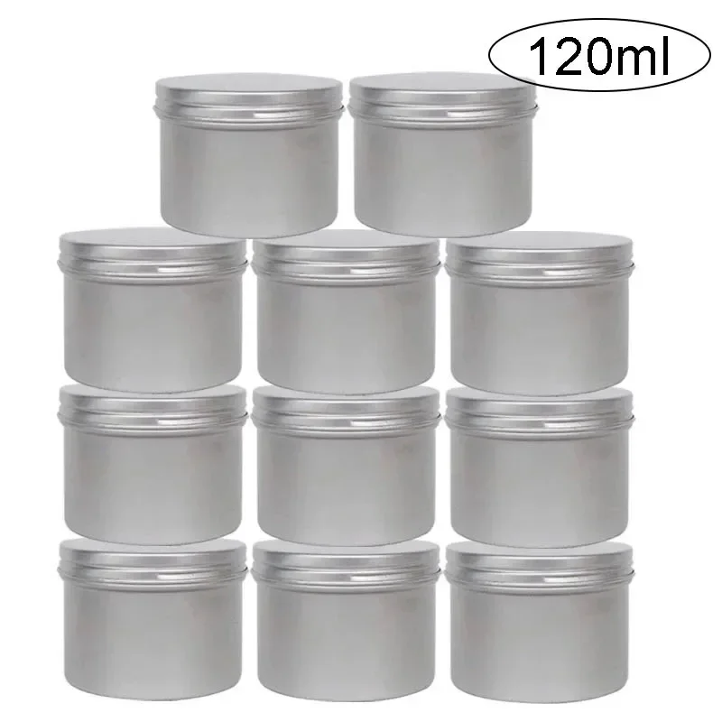 Tin Container Lid - 120ml 6/12/18/24/48 adet alüminyum teneke kavanoz