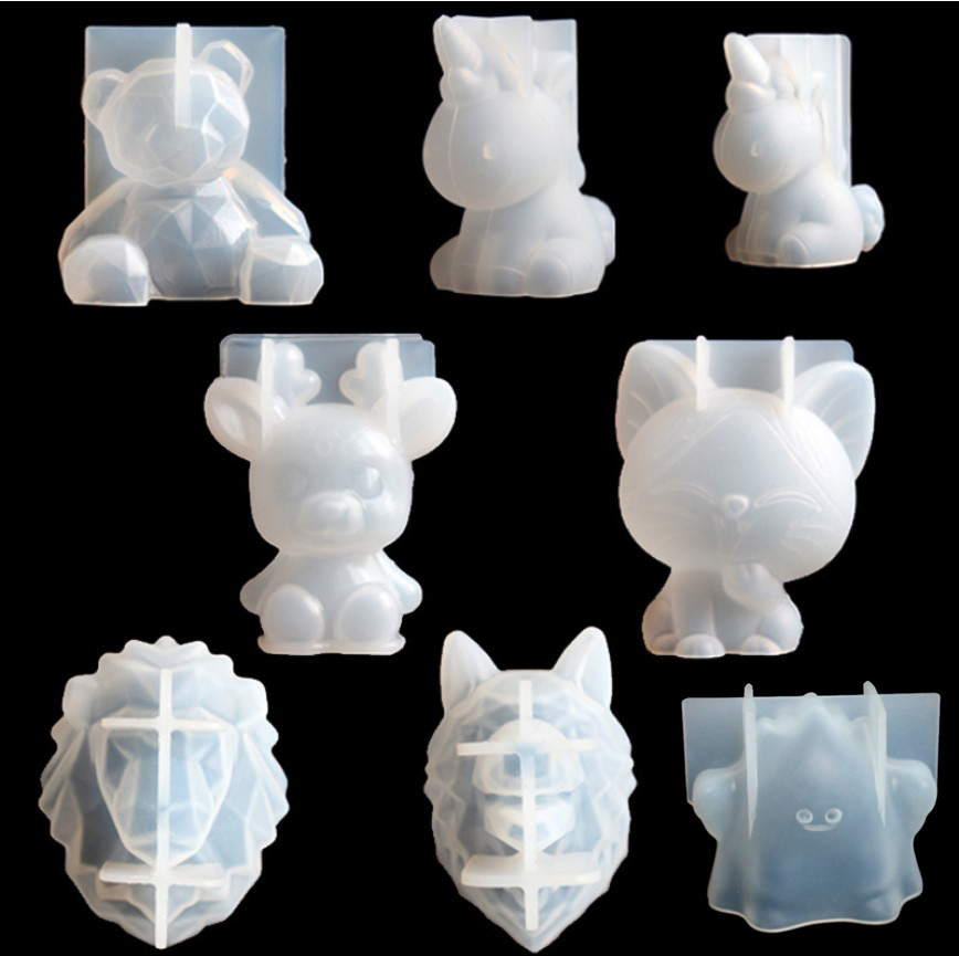 Candle Making Products - Şeffaf Unicorn Silikon Epoksi Reçine Kalıpları