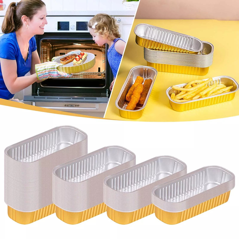 Tin Container Lid - 10 adet tek kullanımlık alüminyum folyo