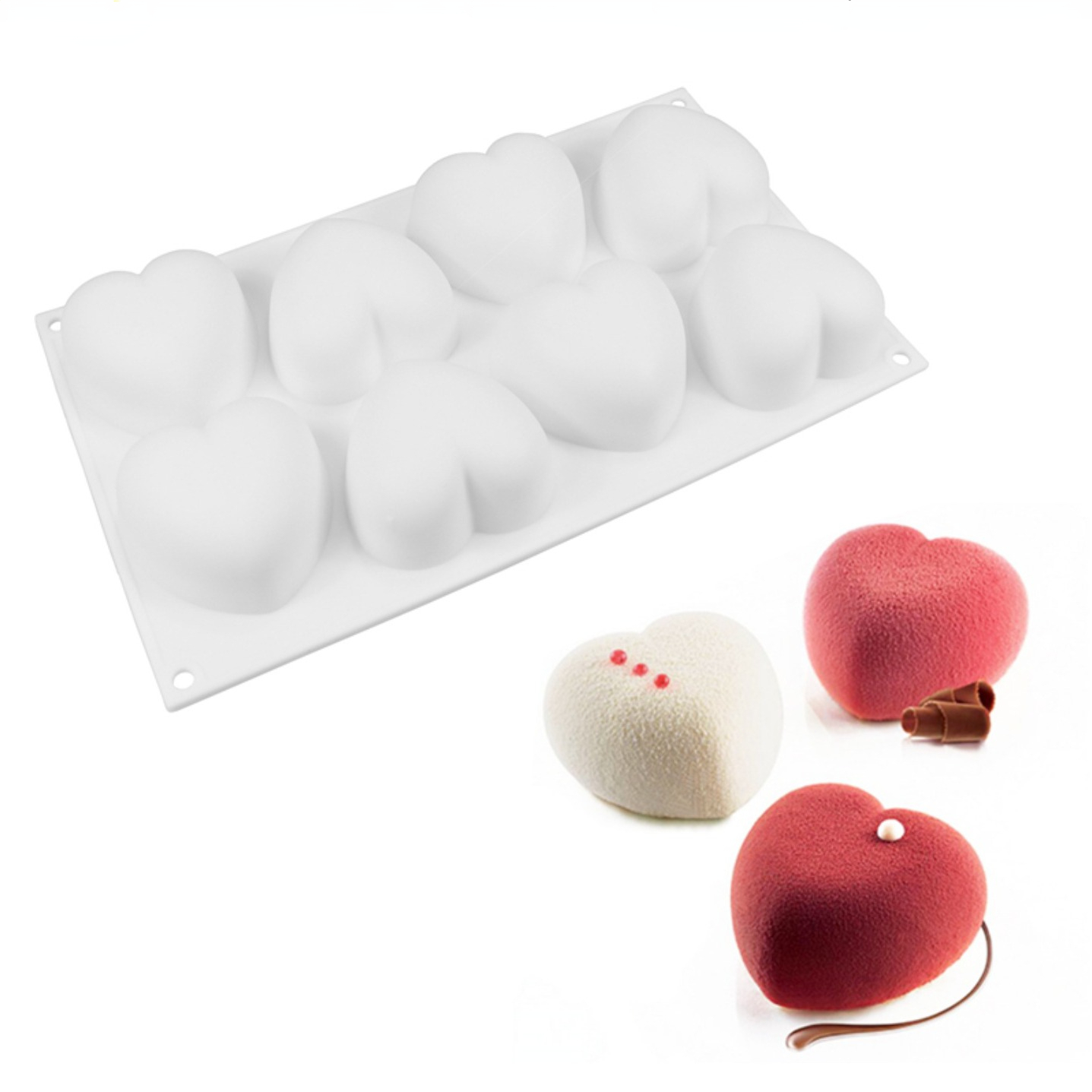 Candle Making Products - Aşk Kalp Silikon Sabun Kalıp El