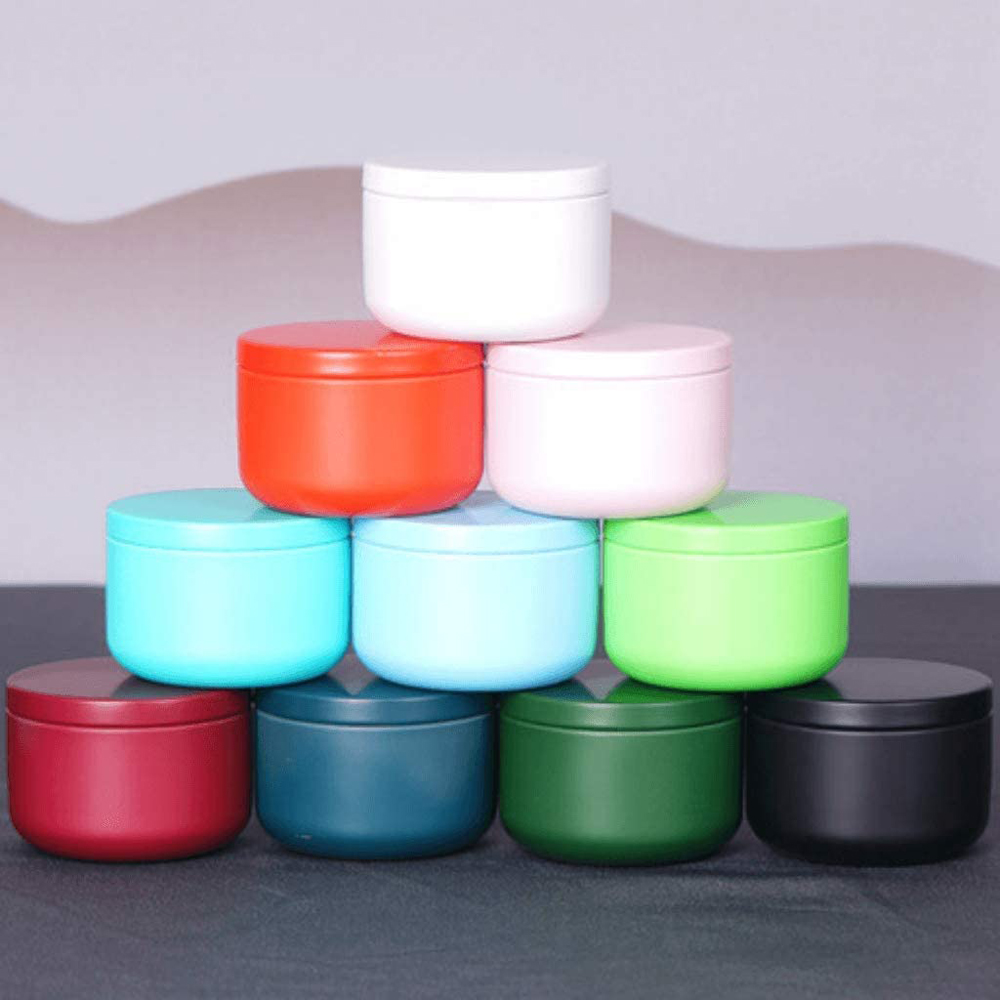 Tin Container Lid - Hava Geçirmez Kapaklı Çay Kutusu Teneke