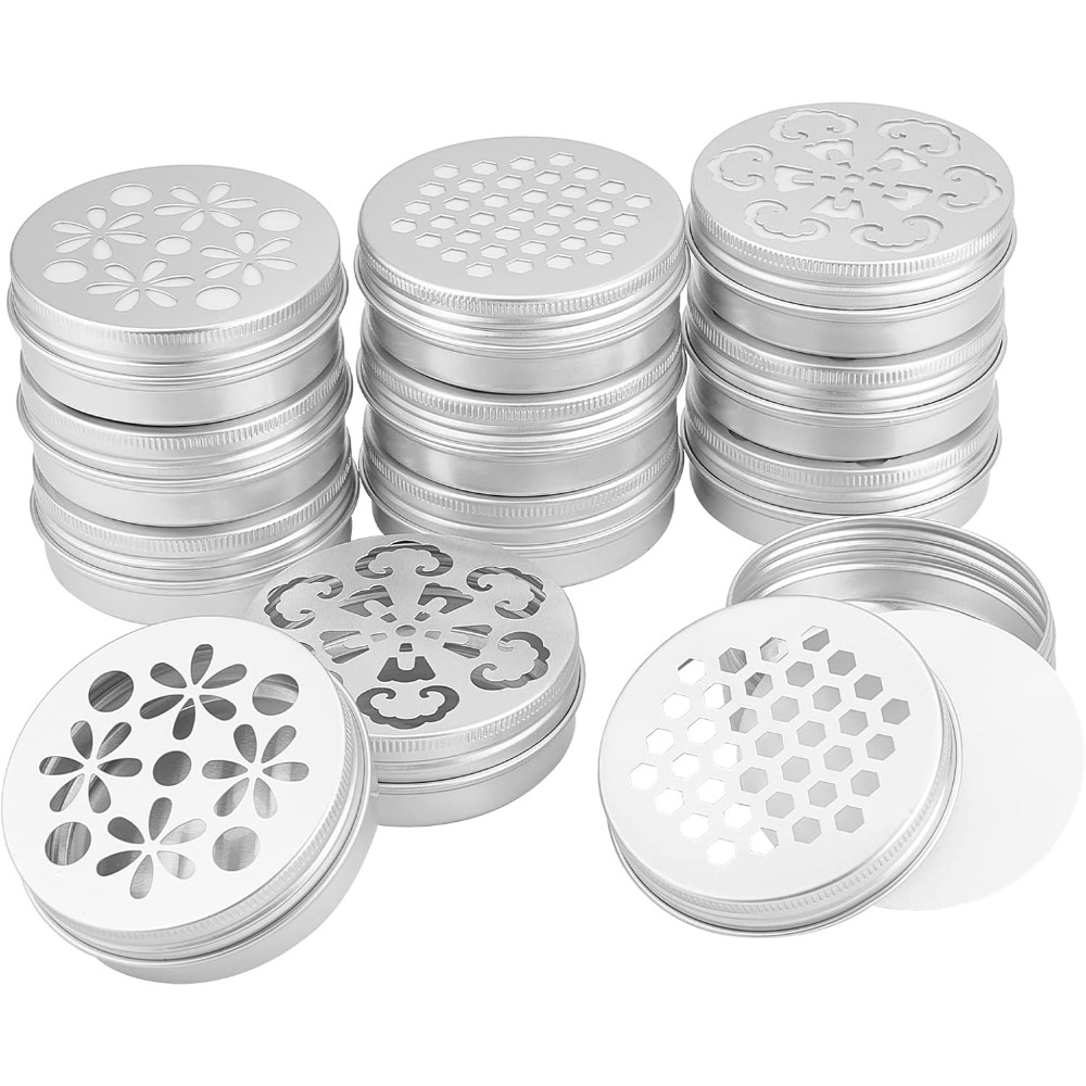 Tin Container Lid - 2 Ons Alüminyum Kutular 12 Adet