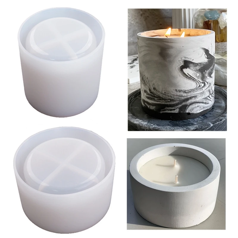 Candle Making Jug - 3 boyutları Yuvarlak Çimento Beton Kalıpları