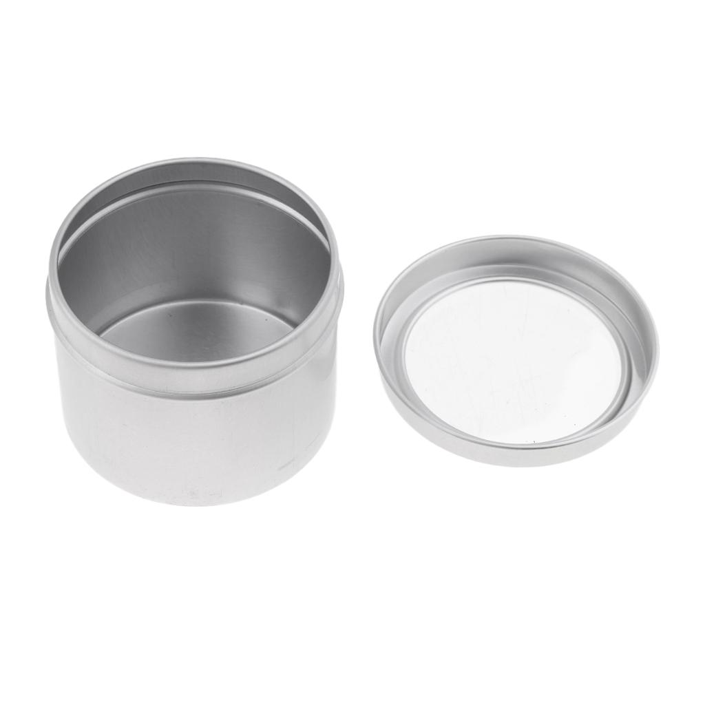 Tin Container Lid - Boş Kozmetik Kavanozları Alüminyum Teneke Vidalı