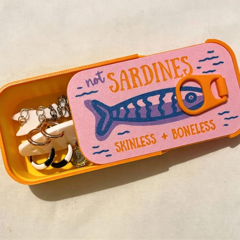 Sardalya teneke takı kutusu 3D - Tin Container Lid incelemesi ve fiyatı