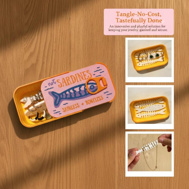 Sardalya teneke takı kutusu 3D - Tin Container Lid incelemesi ve fiyatı
