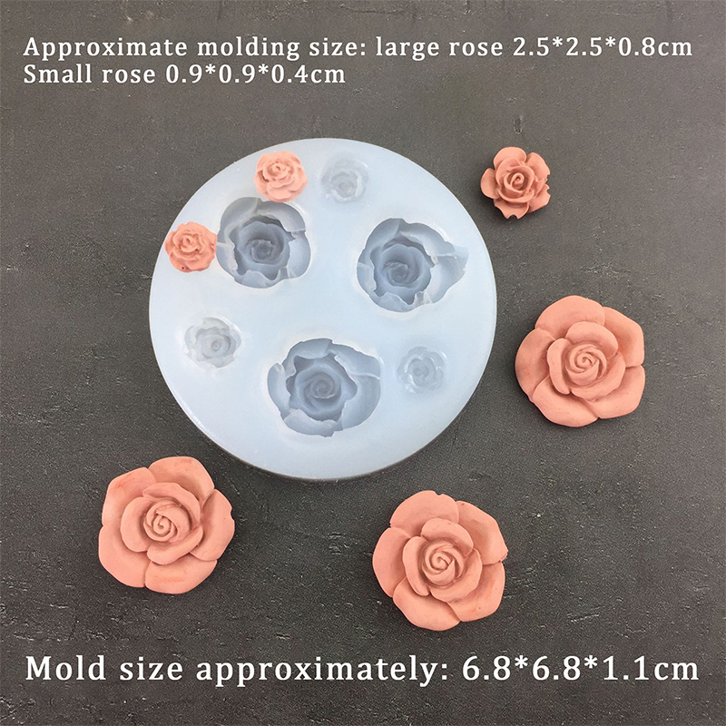 3D gül çiçek şekli yaprak sili - Candle Making Products incelemesi ve fiyatı