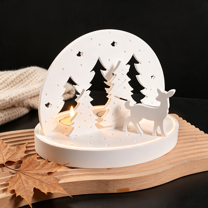 Noel Geyiği Tealight Mumluk Si - Candle Making Products incelemesi ve fiyatı