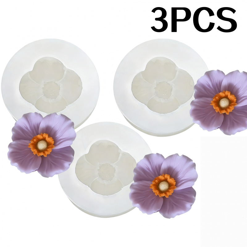 3 Çiçekli silikon kalıp, Silik - Candle Making Jug incelemesi ve fiyatı