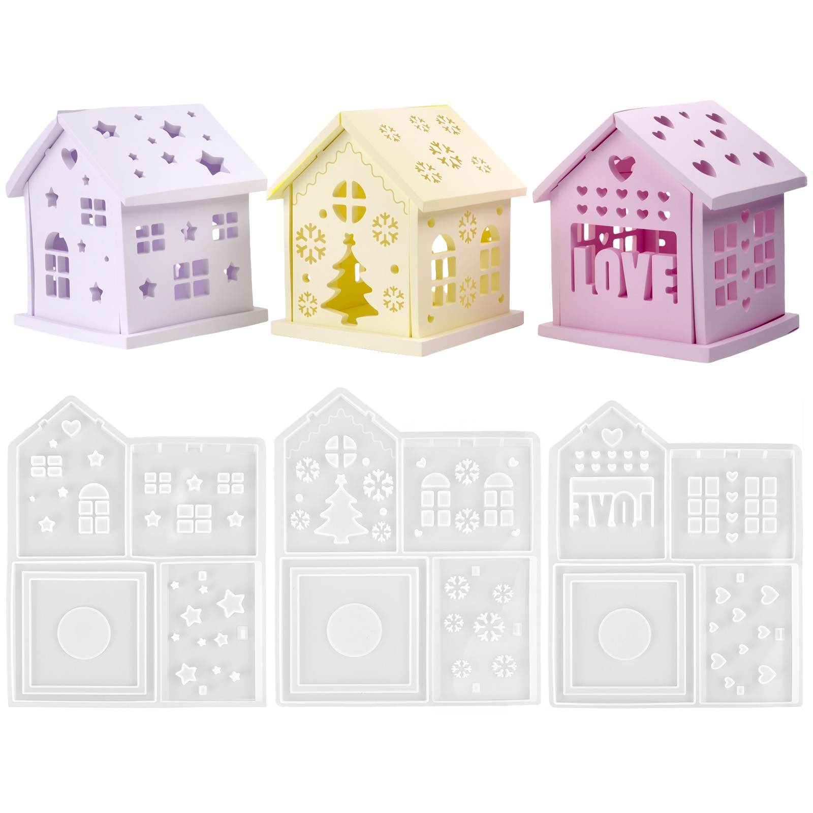 3D Ev silikon kalıp DIY Noel A - Candle Making Ideas incelemesi ve fiyatı