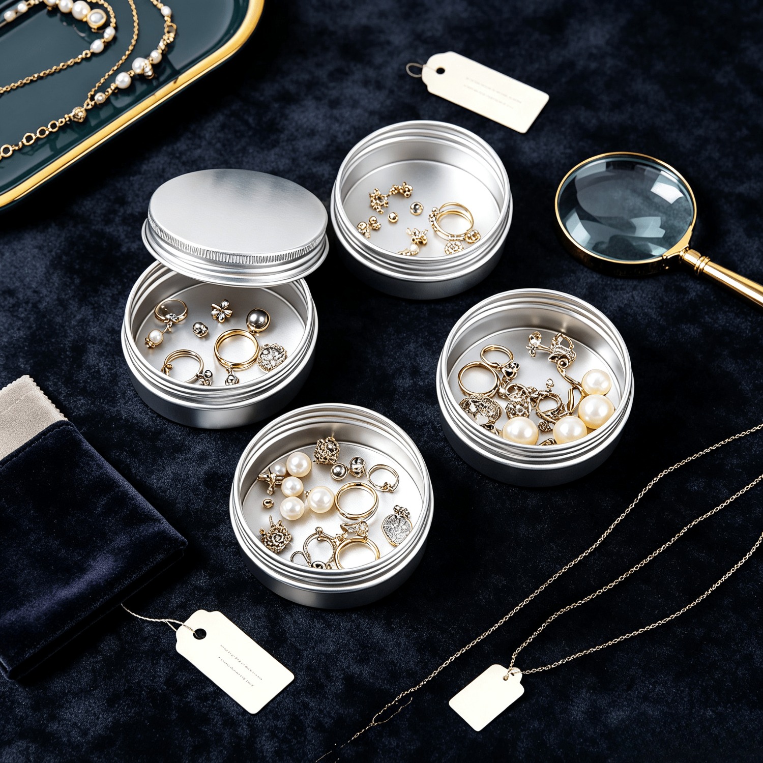 64'lü Paket 1 oz Yuvarlak Tene - Tin Container Lid incelemesi ve fiyatı