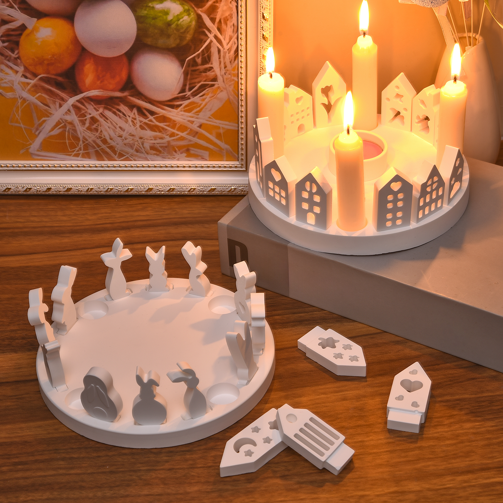 Içi boş ev tavşan mumluk silik - Candle Making Ideas incelemesi ve fiyatı