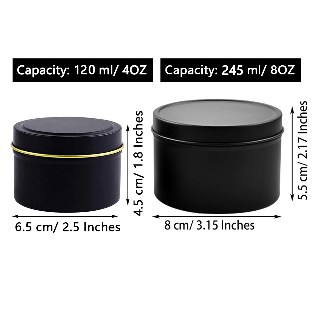 4oz/8oz Mum Kutuları Kapaklı,  - Tin Container Lid incelemesi ve fiyatı