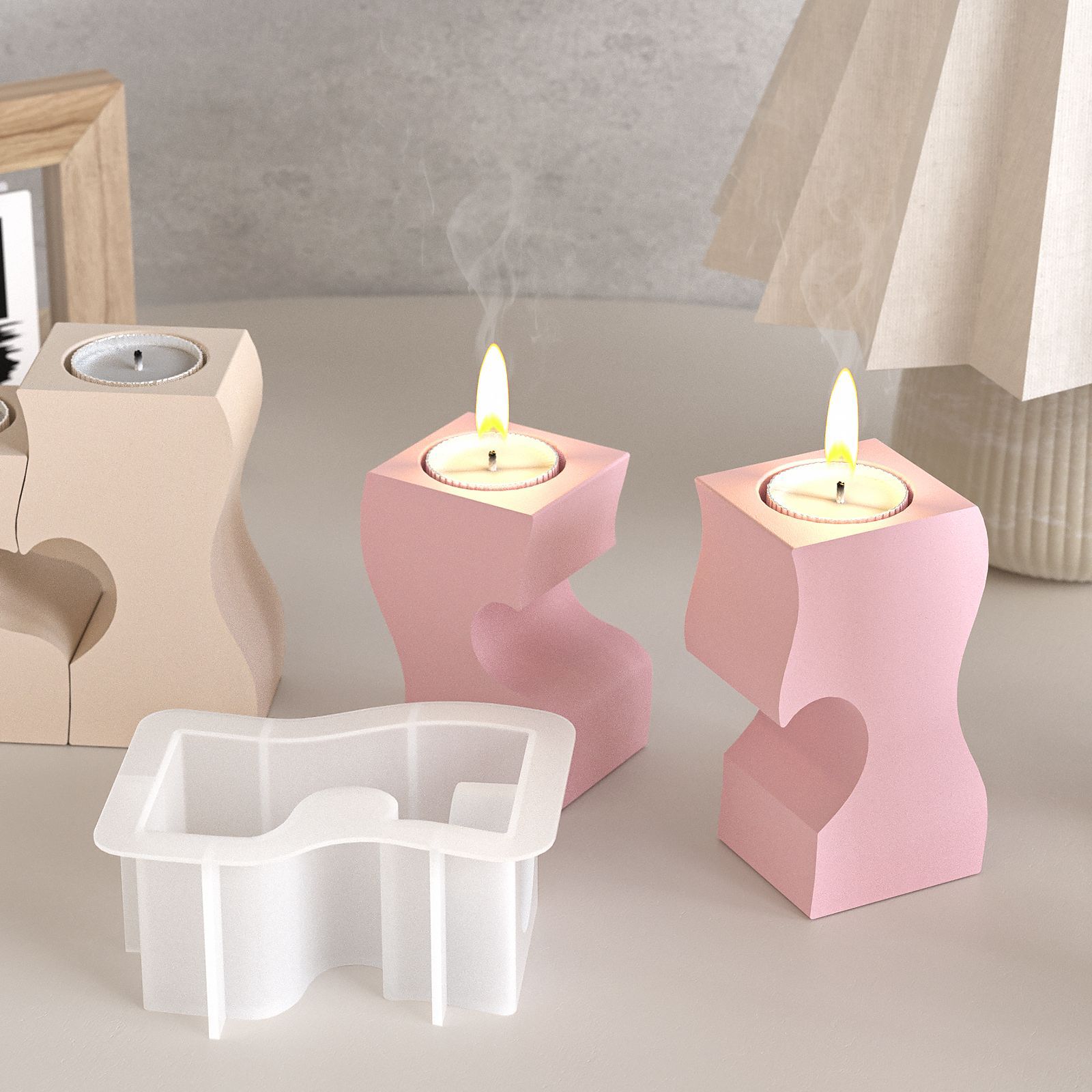S Kalp Şamdan Silikon Kalıplar - Candle Making Products incelemesi ve fiyatı