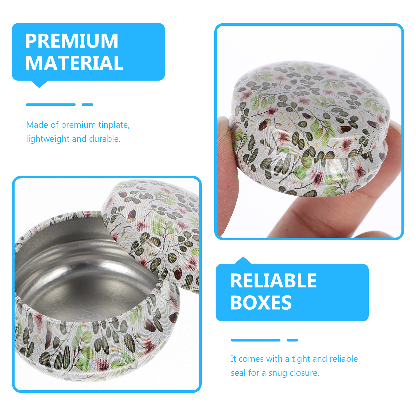 12 Adet Teneke Kutu Küçük Hap  - Tin Container Lid incelemesi ve fiyatı